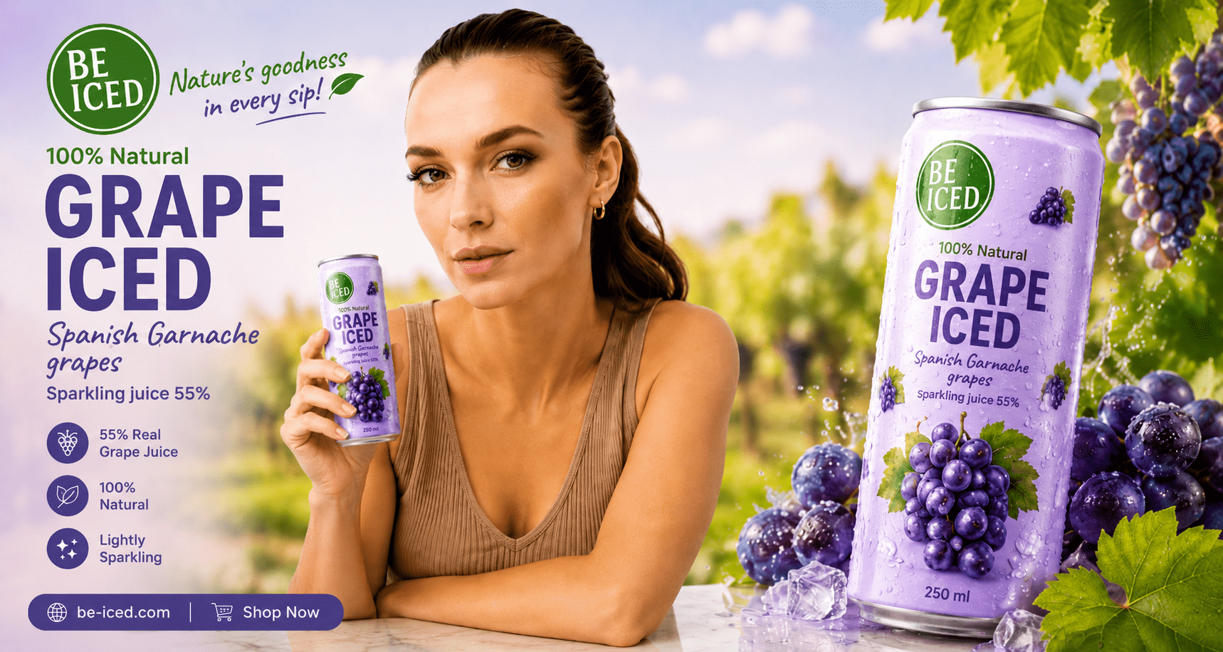 BE-ICED GARNACHA GRAPE JUICE